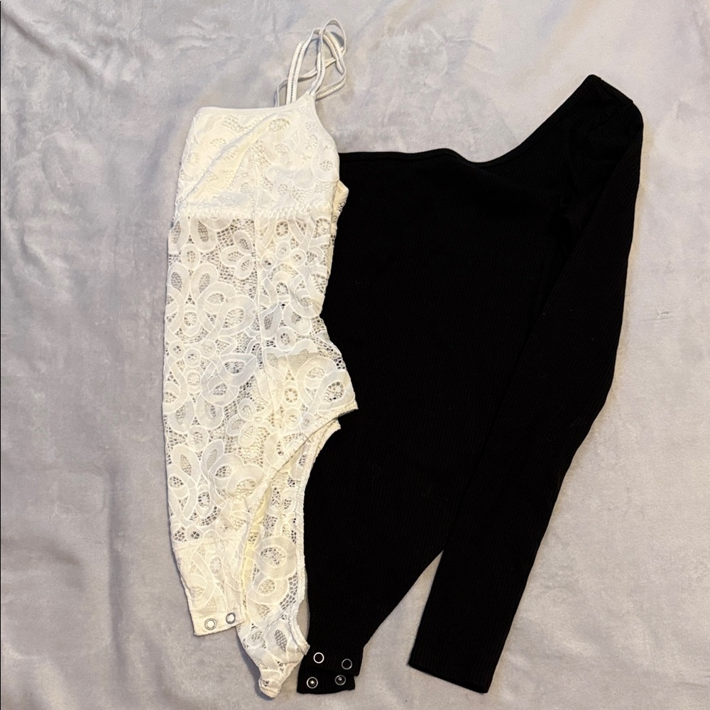 Elegant Black and white Lace Jumpsuit